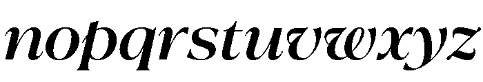 La Mericana Bold Italic Font LOWERCASE