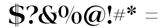 La Mericana Bold Font OTHER CHARS