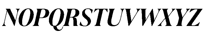 La Mericana Condensed Bold Italic Font UPPERCASE