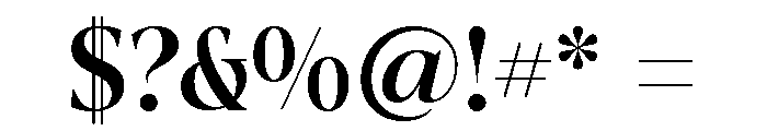 La Mericana Condensed Bold Font OTHER CHARS