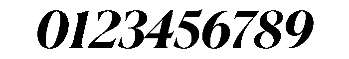 La Mericana Condensed Extra Bold Italic Font OTHER CHARS