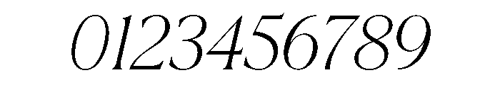 La Mericana Condensed Light Italic Font OTHER CHARS