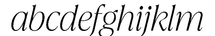 La Mericana Condensed Light Italic FONT