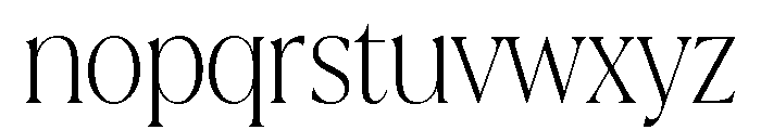 La Mericana Condensed Light Font LOWERCASE