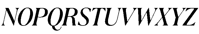 La Mericana Condensed Medium Italic Font UPPERCASE