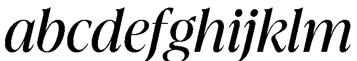 La Mericana Condensed Medium Italic FONT