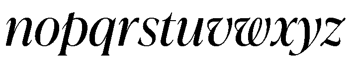 La Mericana Condensed Medium Italic Font LOWERCASE