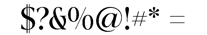 La Mericana Condensed Medium Font OTHER CHARS