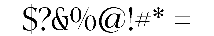 La Mericana Condensed Regular Font OTHER CHARS