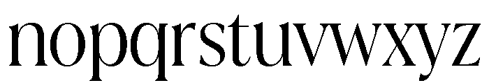 La Mericana Condensed Regular Font LOWERCASE