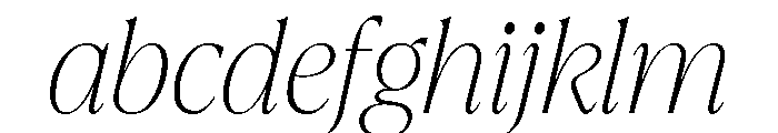 La Mericana Condensed Thin Italic FONT