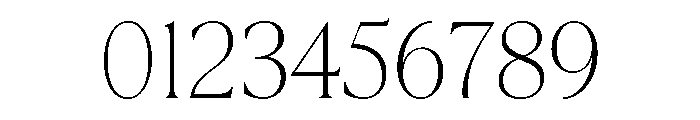 La Mericana Condensed Thin Font OTHER CHARS