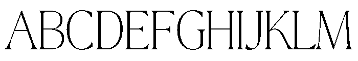 La Mericana Condensed Thin Font UPPERCASE