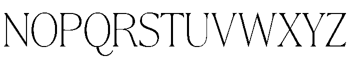 La Mericana Condensed Thin Font UPPERCASE