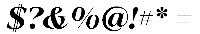 La Mericana Extra Bold Italic Font OTHER CHARS