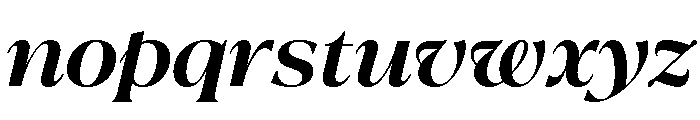 La Mericana Extra Bold Italic Font LOWERCASE