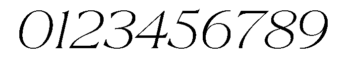 La Mericana Light Italic Font OTHER CHARS