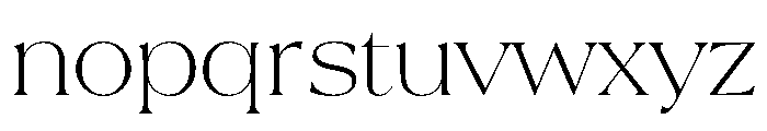 La Mericana Light Font LOWERCASE