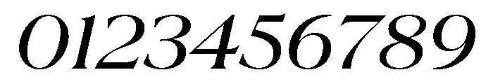 La Mericana Medium Italic Font OTHER CHARS
