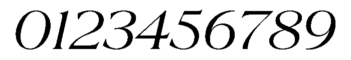 La Mericana Regular Italic Font OTHER CHARS