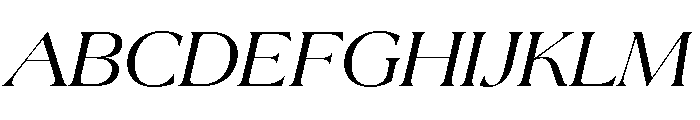 La Mericana Regular Italic Font UPPERCASE