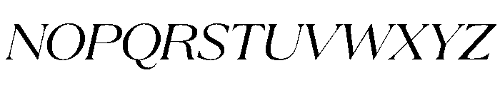 La Mericana Regular Italic Font UPPERCASE