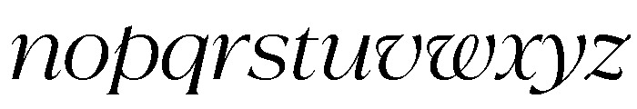 La Mericana Regular Italic Font LOWERCASE
