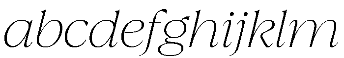 La Mericana Thin Italic FONT