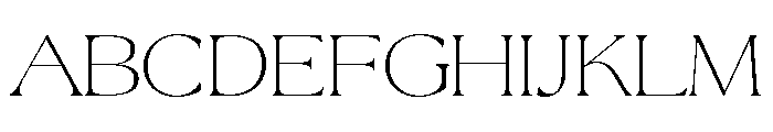 La Mericana Thin Font UPPERCASE