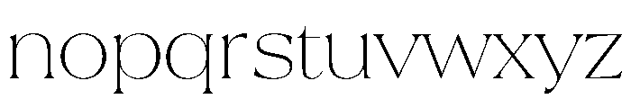 La Mericana Thin Font LOWERCASE