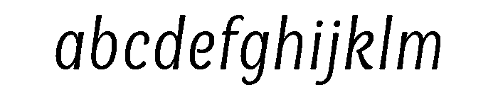 La Parisienne Sans Regular Italic FONT