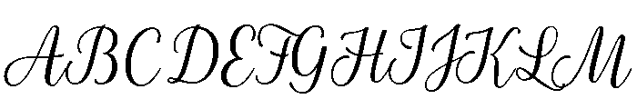 La Parisienne Script Casual Font UPPERCASE