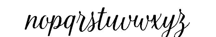 La Parisienne Script Casual Font LOWERCASE