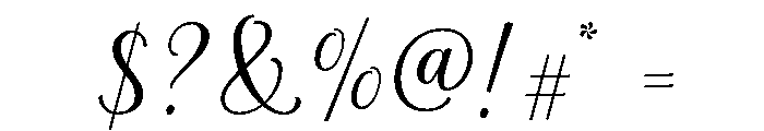 La Parisienne Script Regular Font OTHER CHARS