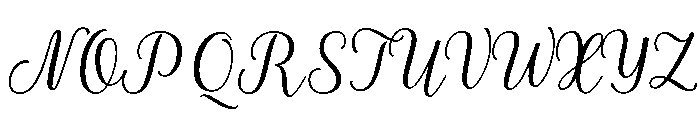 La Parisienne Script Regular Font UPPERCASE