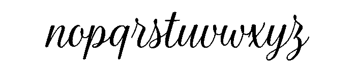 La Parisienne Script Regular Font LOWERCASE