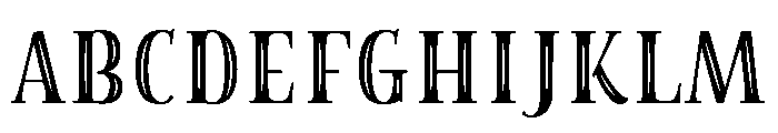La Parisienne Serif Inline Font UPPERCASE