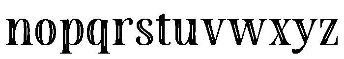 La Parisienne Serif Inline Font LOWERCASE