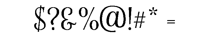La Parisienne Serif Regular Font OTHER CHARS