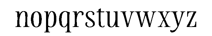 La Parisienne Serif Regular Font LOWERCASE