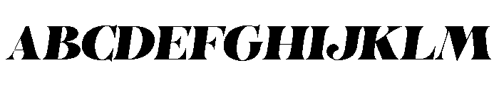 La Truffe Regular Italic Font UPPERCASE