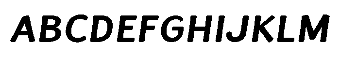 La Veronique Notes Bold Italic Font UPPERCASE