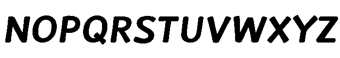 La Veronique Notes Bold Italic Font UPPERCASE