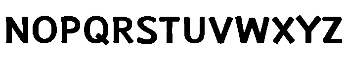 La Veronique Notes Bold Font UPPERCASE