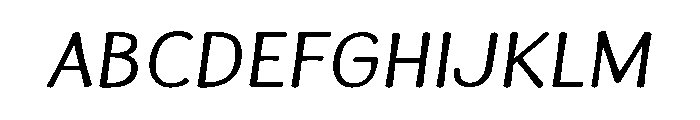 La Veronique Notes Regular Italic Font UPPERCASE