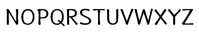 La Veronique Notes Regular Font UPPERCASE
