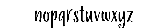 La Veronique Sans Regular Font LOWERCASE
