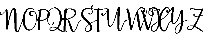 La Veronique Script One Bold Font UPPERCASE