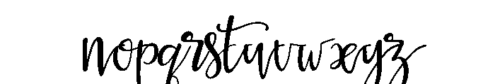 La Veronique Script One Bold Font LOWERCASE
