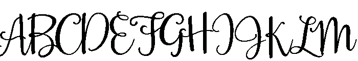 La Veronique Script One Regular Font UPPERCASE